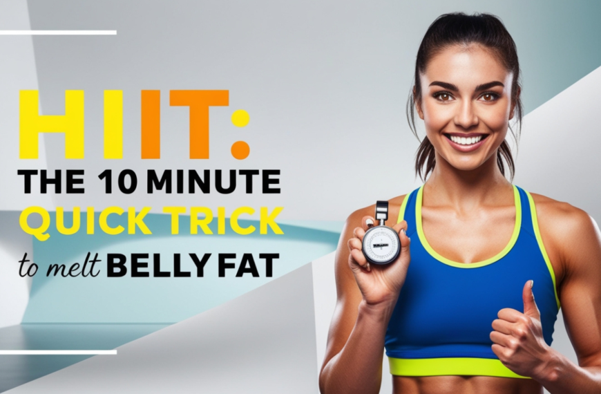 an image of HIIT- The 10 Minute Quick Trick To Melt Belly Fat