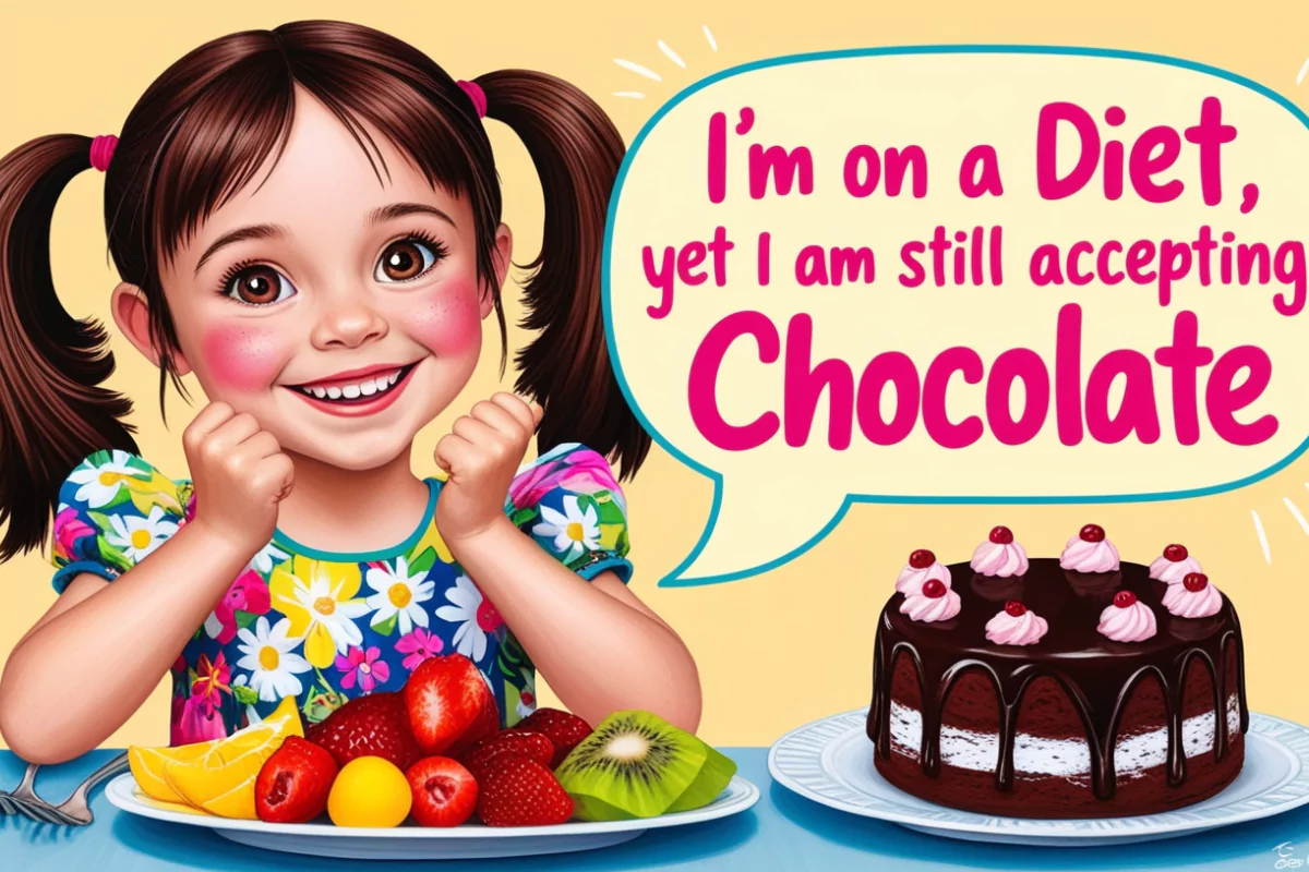 an image of I’m On A Diet, Yet I Am Still Accepting Chocolate